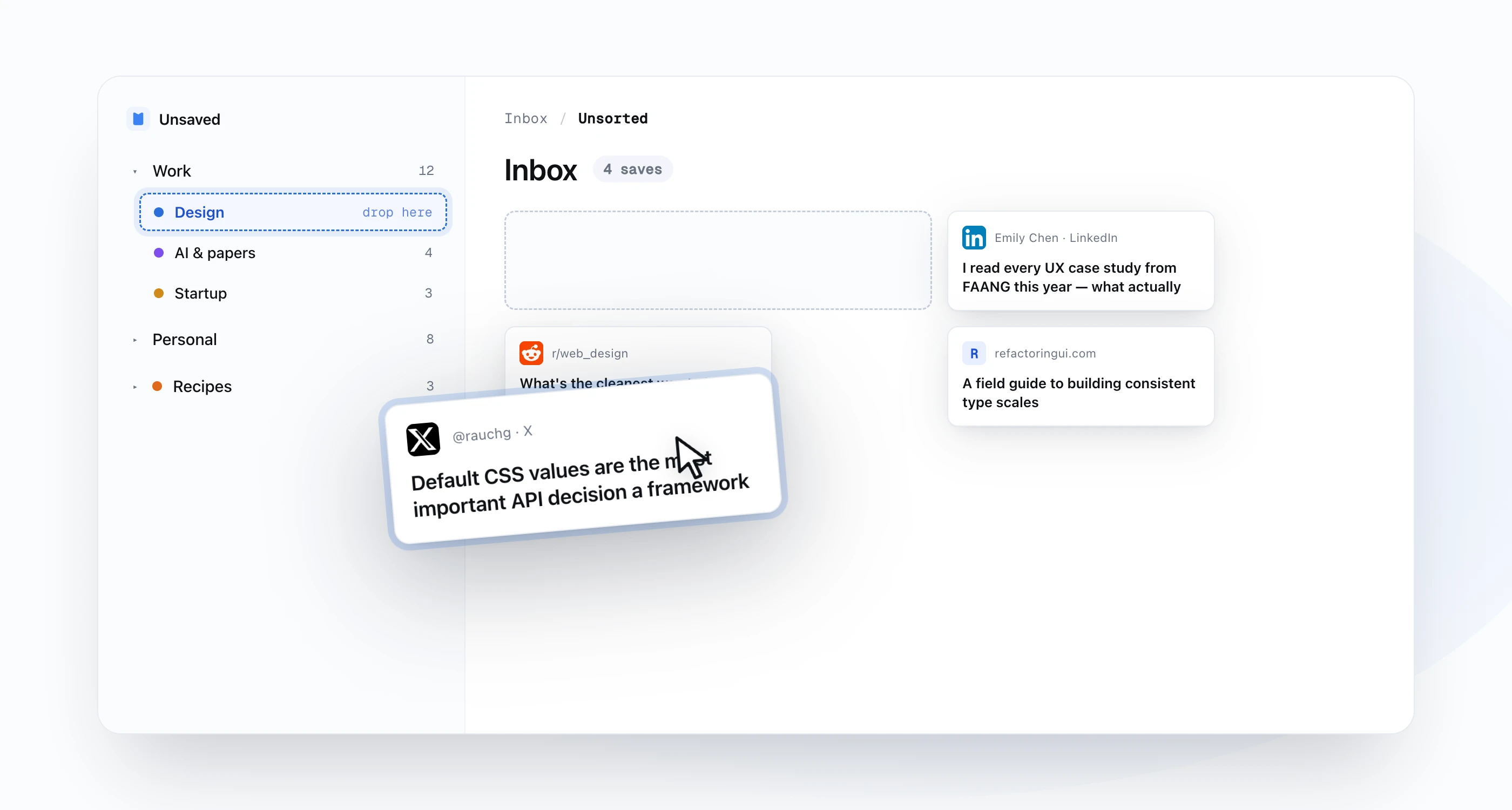 Collections and tags for bookmarks