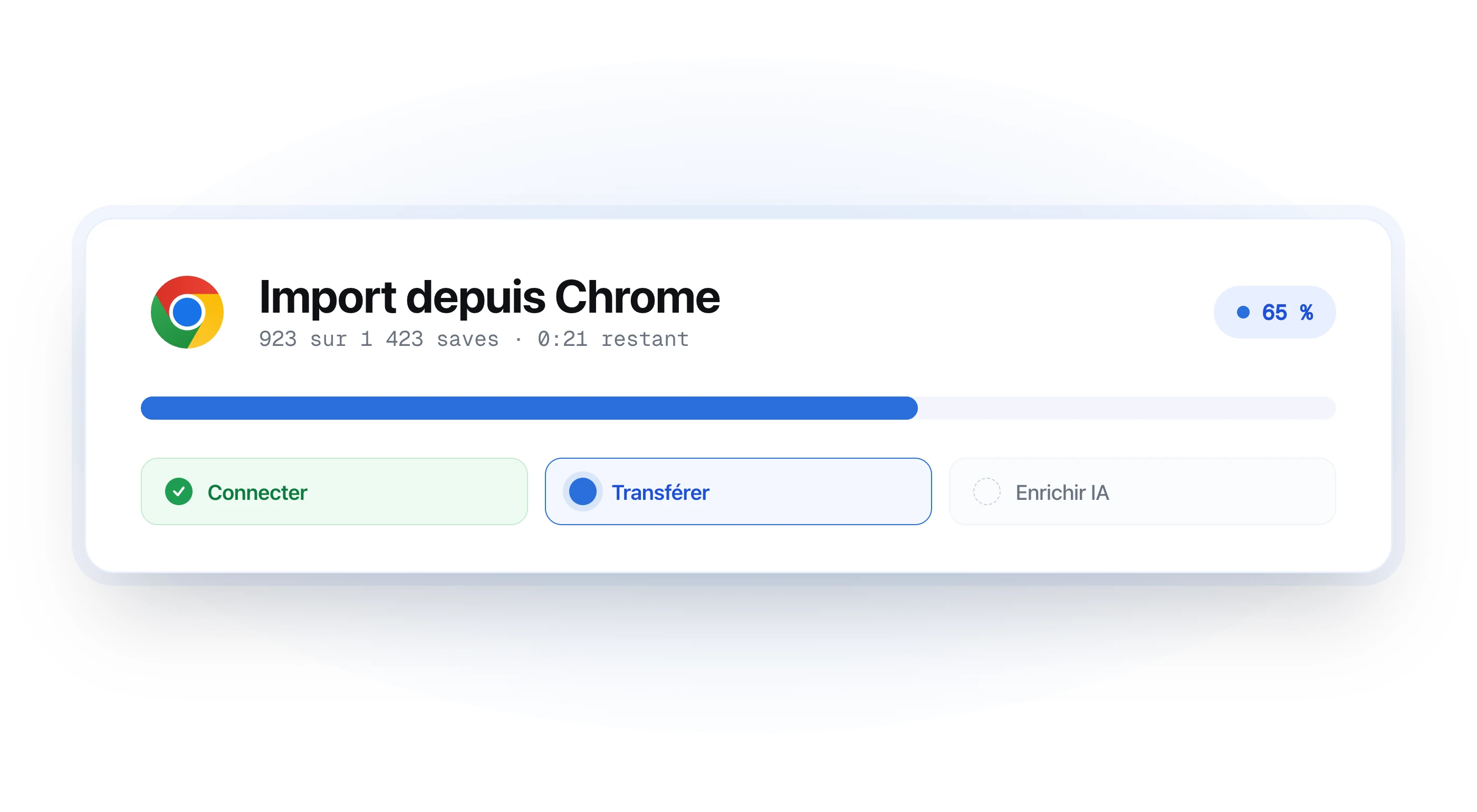 Import de favoris depuis Raindrop, Pocket et navigateurs